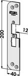 Monteringsstolpe ST4030V-12 plan vä