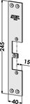 Monteringsstolpe ST9515V plan vä
