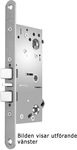 Låshus 767-50 höger rostfri 1p