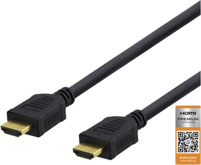 HDMI-kabel 1m svart 