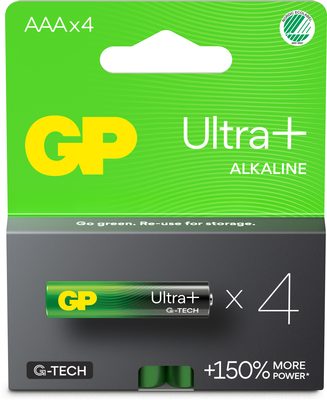 Batteri 24AUP/LR03 AAA 1,5V Ultra Plus alkaliskt 4-pack SB