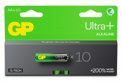 Batteri LR6 AA Ultra Plus alkaliskt 10-pack