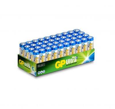 Batteri LR6 AA Ultra Plus alkaliskt 40-pack