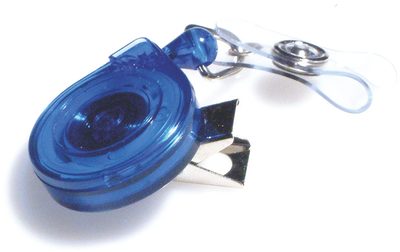 Korthållare Mini-Bak ID transp blå