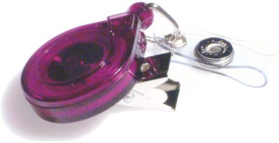 Korthållare Mini-Bak ID transparant lila