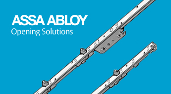 Exempelbild med detalj från spanjoletter från ASSA ABLOY.